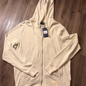 Five Four Men's Beige Zip-Up Sweater